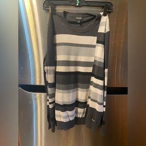 Diesel Gray & White Sweater X-Large
